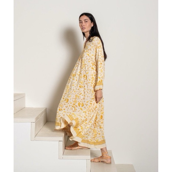 Natalie Martin Fiore Maxi Dress - Wildflower Saffron - Picture 4 of 5